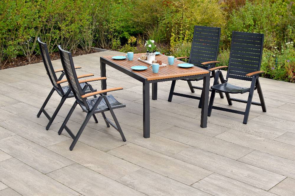 Merxx Astros Set 5tlg. Ausziehtisch 150/200 x 90 cm Fabrikverkauf