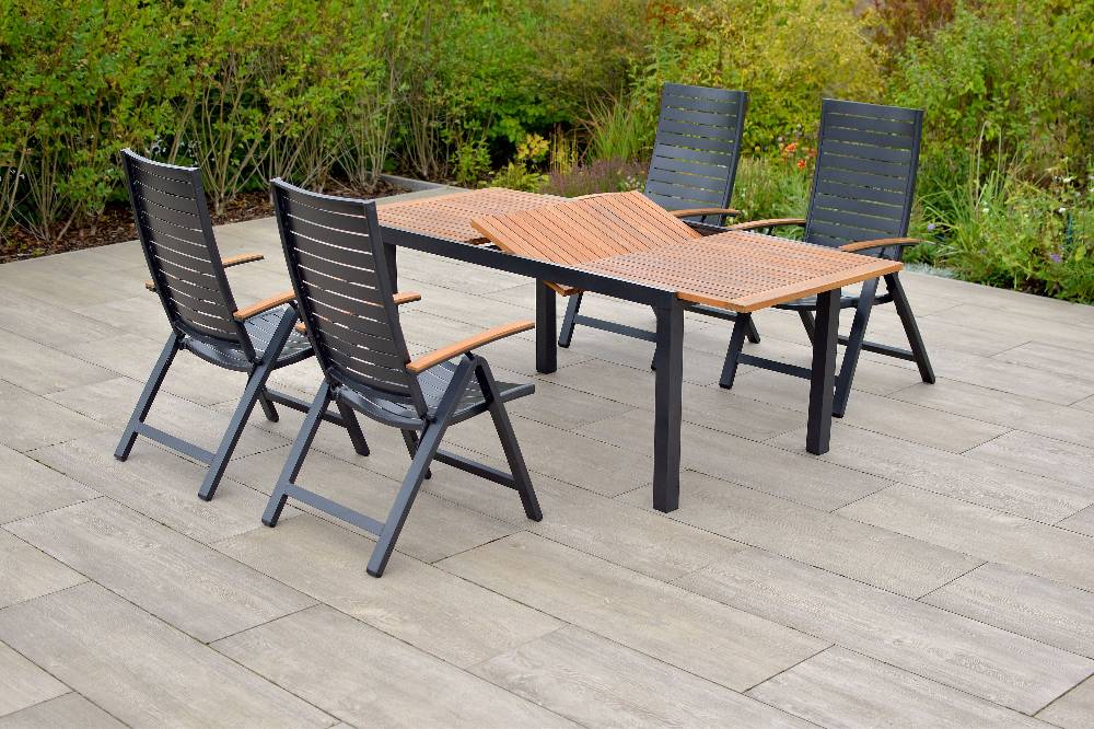 Merxx Astros Set 5tlg. Ausziehtisch 150/200 x 90 cm Fabrikverkauf