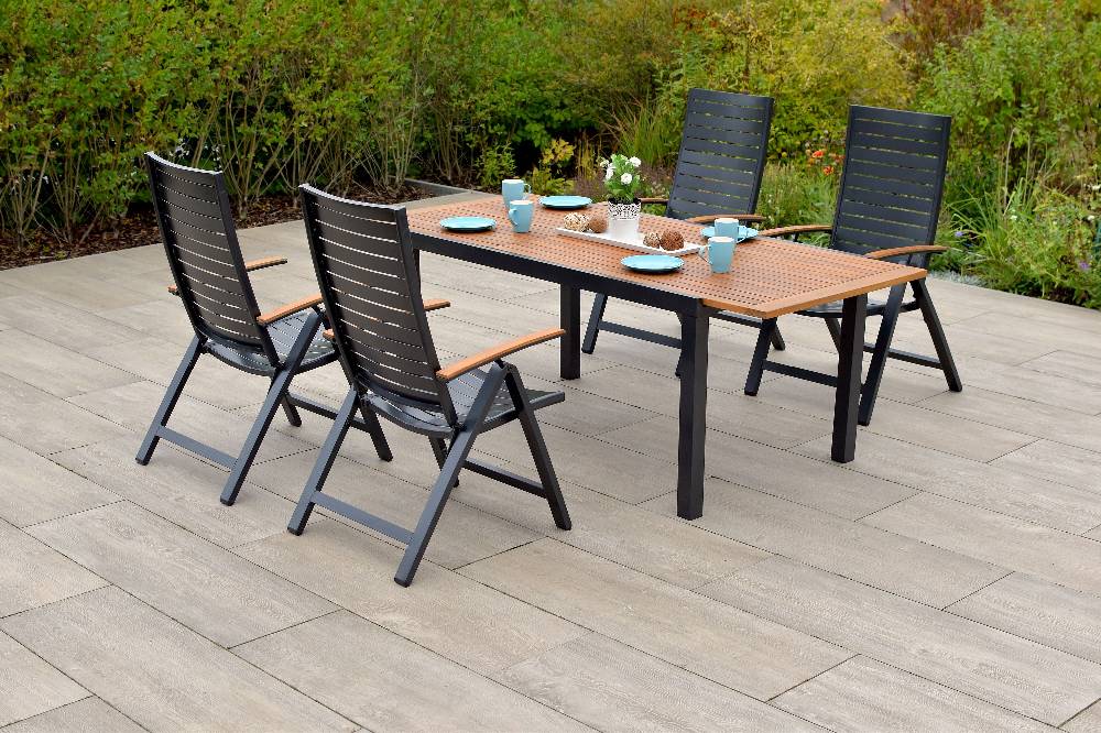 Merxx Astros Set 5tlg. Ausziehtisch 150/200 x 90 cm Fabrikverkauf