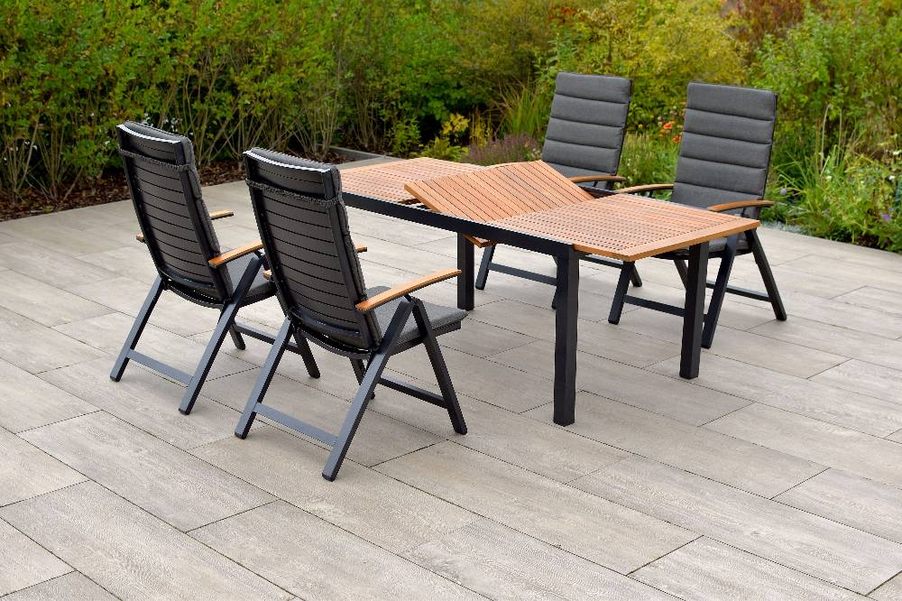 Merxx Astros Set 9tlg. Ausziehtisch 150/200 x 90 cm Blitzverkäufe