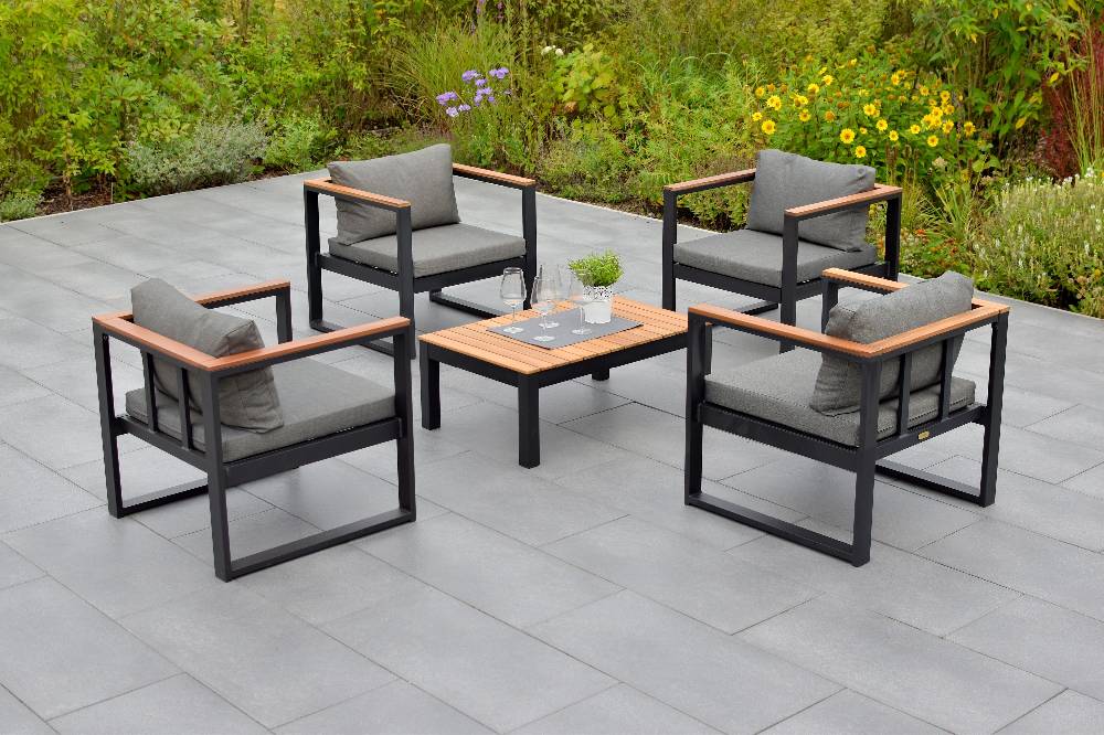 Merxx Mykonos Set 5tlg. Tisch 90 x 60 cm Versandkostenfrei