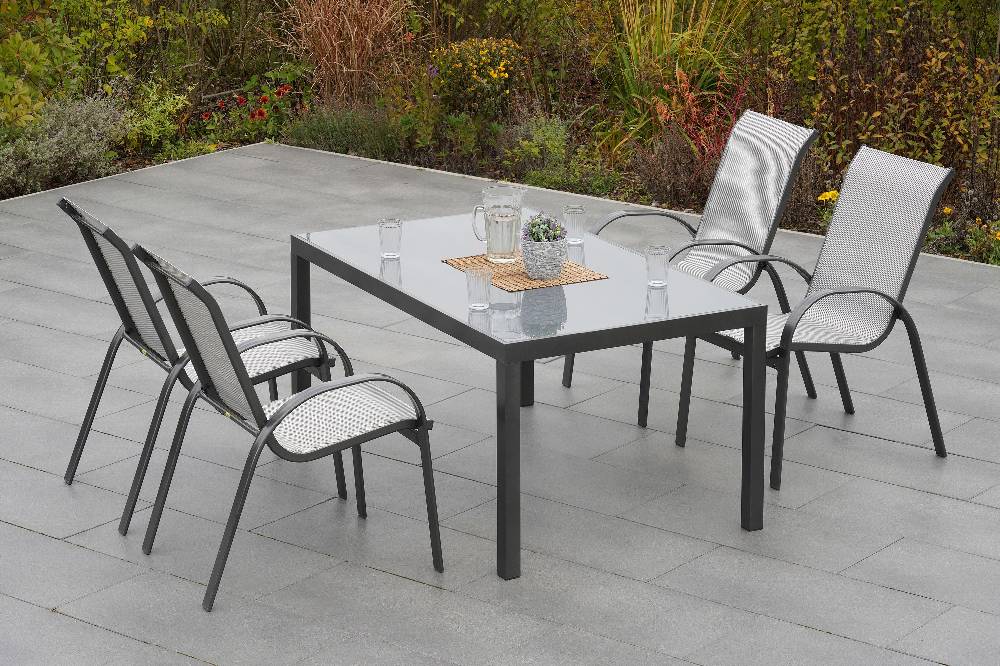 Merxx Amalfi Set 5tlg. Tisch 150 x 90 cm Großer Ausverkauf