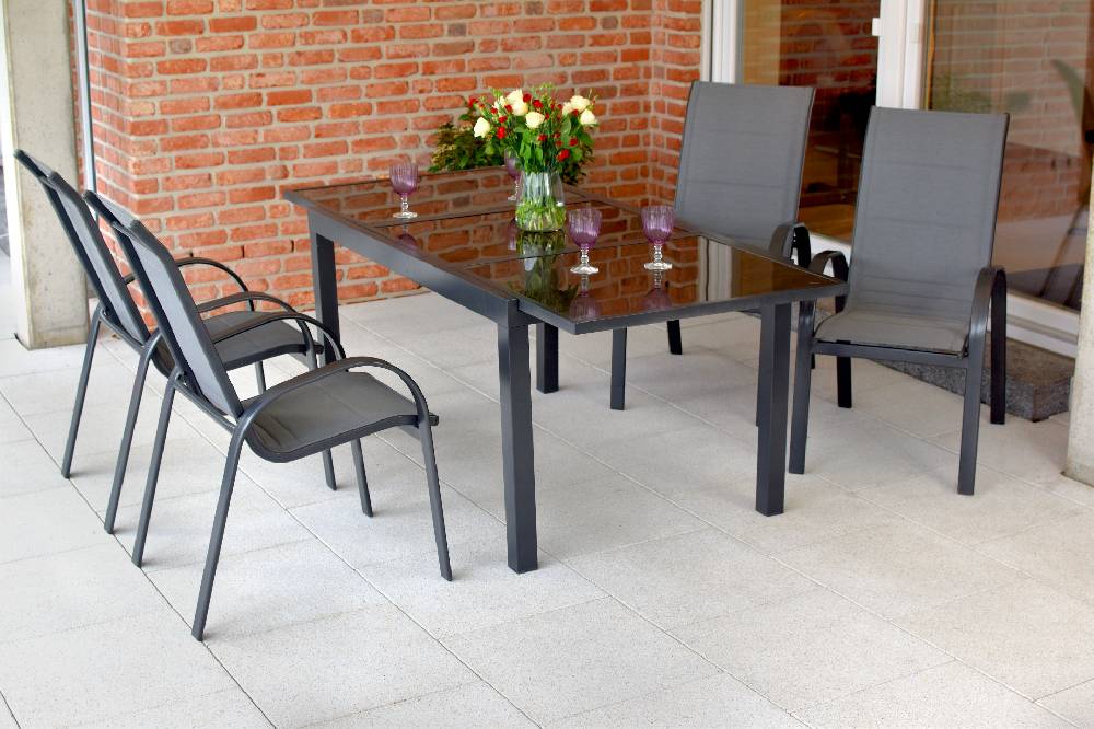 Merxx Amalfi Set 5tlg. Ausziehtisch 140/200 x 90 cm Exklusivangebot