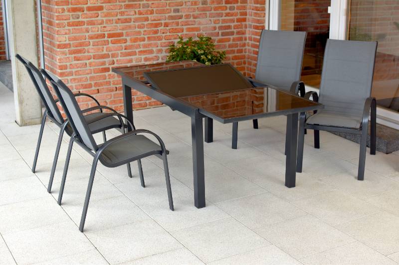 Merxx Amalfi Set 5tlg. Ausziehtisch 140/200 x 90 cm Exklusivangebot