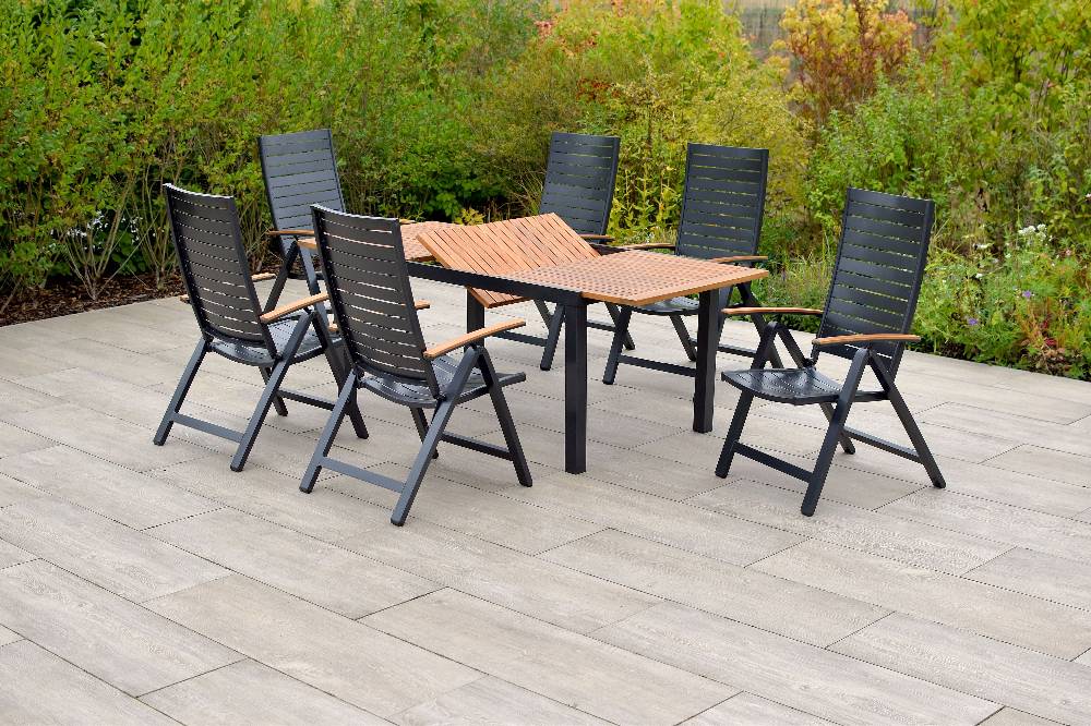 Merxx Astros Set 7tlg. Ausziehtisch 150/200 x 90 cm Neuheiten