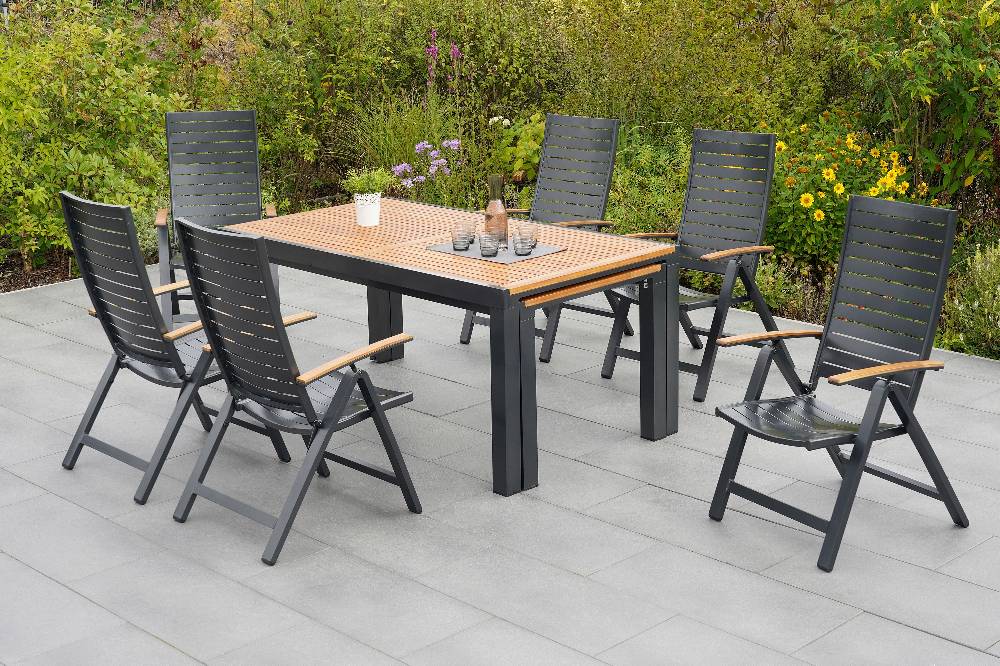 Merxx Astros Set 7tlg. Flex-Ausziehtisch 180/300 x 100 cm Bestseller