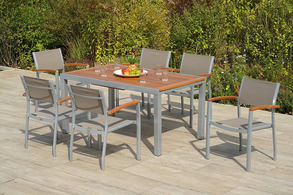 Merxx Naxos Set 7tlg. Tisch 150 x 90 cm Tägliche Deals