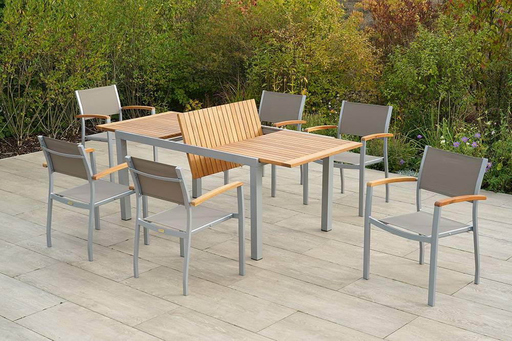 Merxx Naxos Set 7tlg. Ausziehtisch 150/200 x 90 cm Sonderangebote