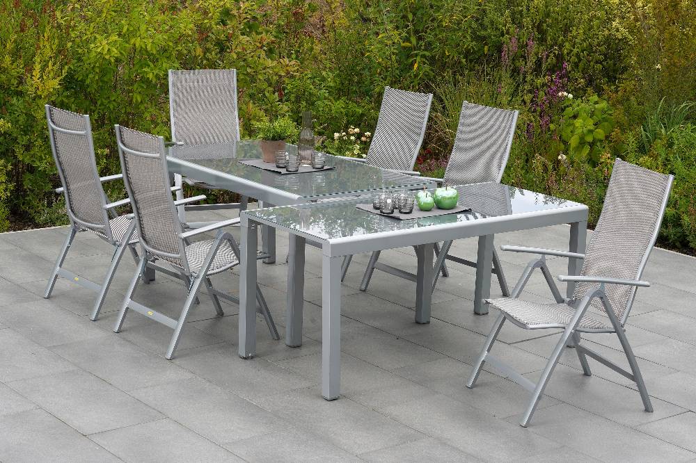 Merxx Carrara Set 7tlg. Flex-Ausziehtisch 160/320 x 78 cm Riesige Ersparnisse