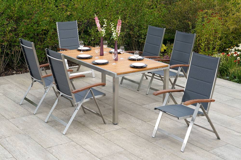 Merxx Ferrara Set 7tlg. Ausziehtisch 180/240 x 100 cm Wochenangebot
