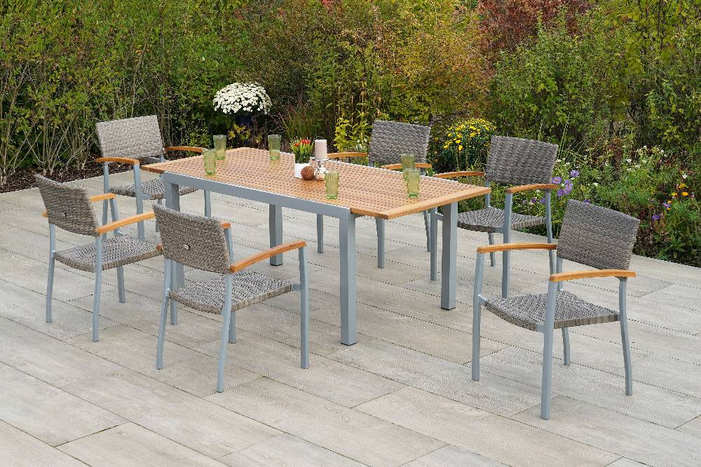 Merxx Silano Set 7tlg. Ausziehtisch 150/200 x 90 cm Letzte 3 Tage