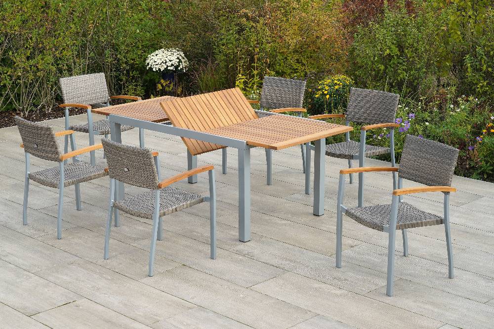 Merxx Silano Set 7tlg. Ausziehtisch 150/200 x 90 cm Letzte 3 Tage