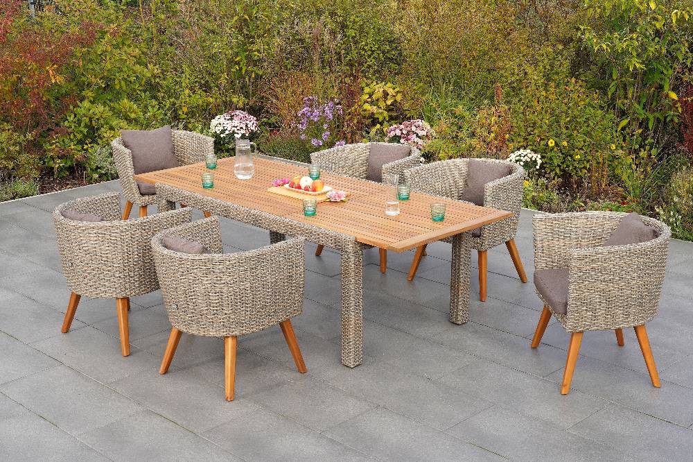 Merxx Imperia Set 7tlg. Ausziehtisch 180/240 x 100 cm Bis zu 60% Rabatt