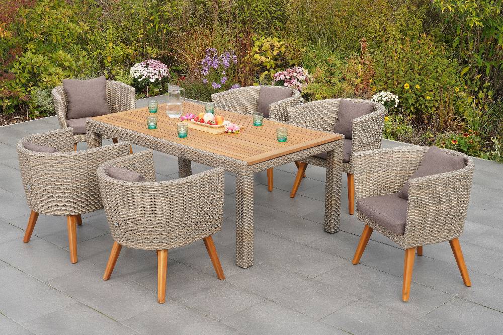 Merxx Imperia Set 7tlg. Ausziehtisch 180/240 x 100 cm Bis zu 60% Rabatt