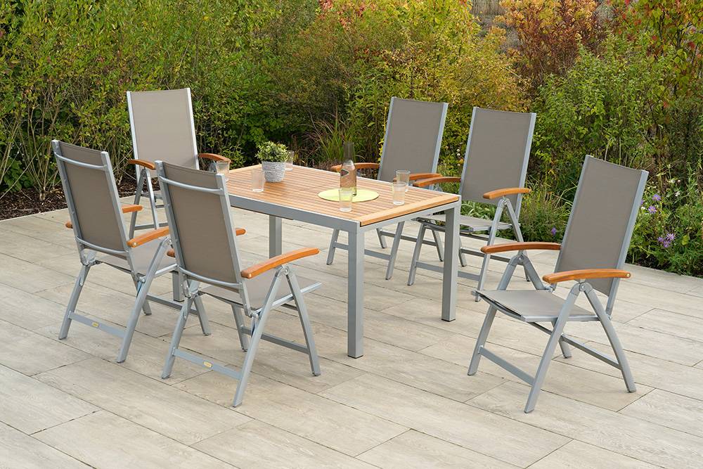 Merxx Naxos Set 7tlg. Tisch 150 x 90 cm Black Friday Preise