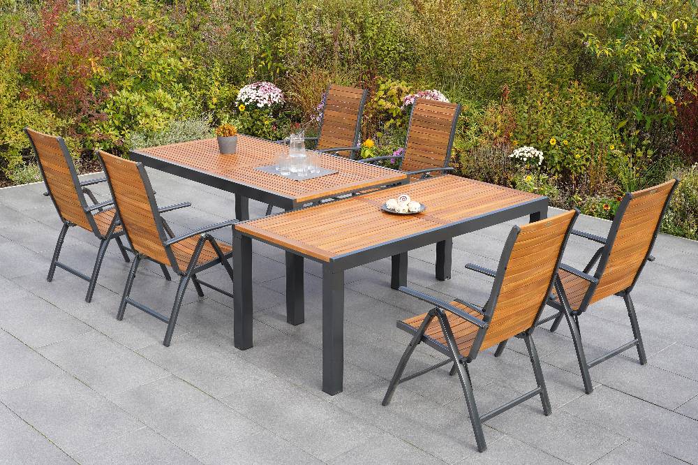 Merxx Santorin Set 7tlg. Flex-Ausziehtisch 180/300 x 100 cm Online