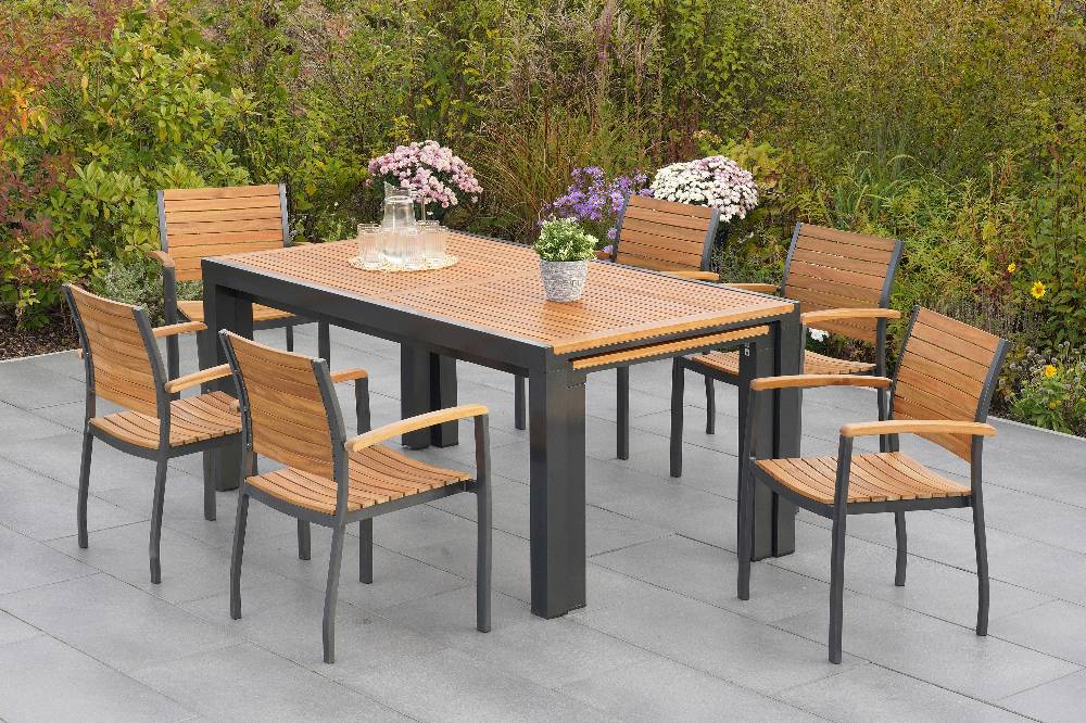 Merxx Santorin Set 7tlg. Flex-Ausziehtisch 180/300 x 100 cm Angebote