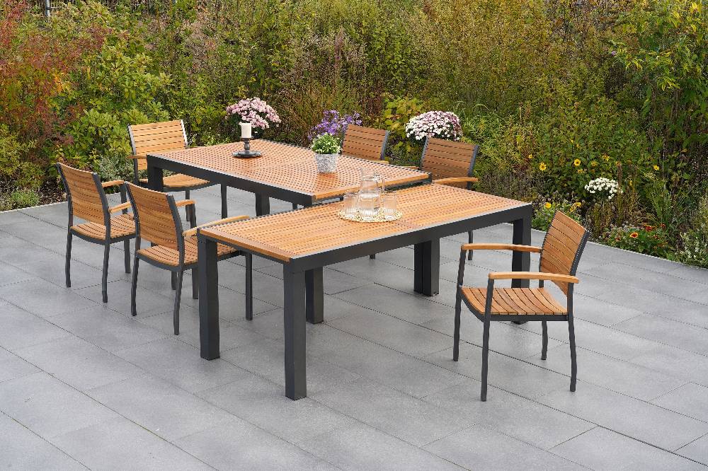 Merxx Santorin Set 7tlg. Flex-Ausziehtisch 180/300 x 100 cm Angebote