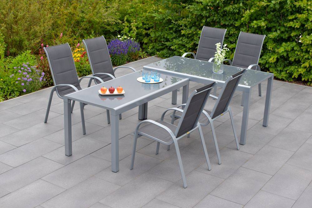 Merxx Amalfi di Lusso Set 7tlg. Flex-Ausziehtisch 160/320 x 78 cm Meist gekauft