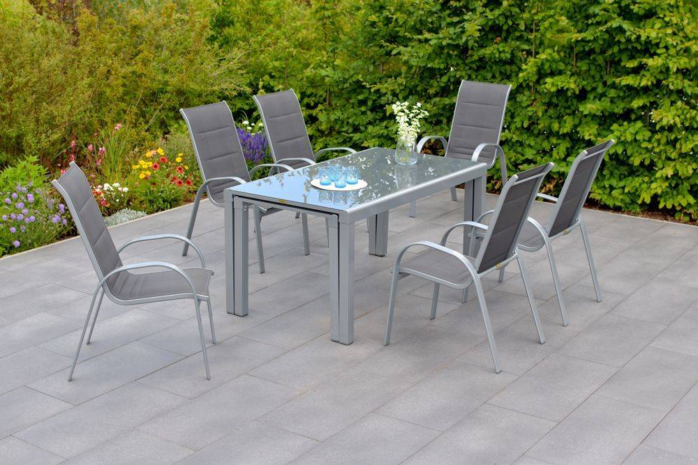 Merxx Amalfi di Lusso Set 7tlg. Flex-Ausziehtisch 160/320 x 78 cm Meist gekauft