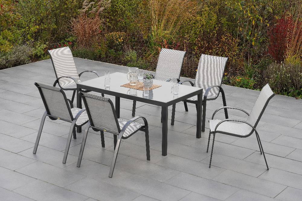 Merxx Amalfi Set 7tlg. Tisch 150 x 90 cm Kostenloser Versand