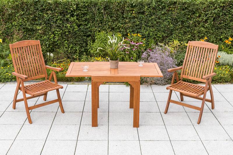 Merxx Maracaibo Set 5tlg. Ausziehtisch 70 x 66/132 cm Outlet