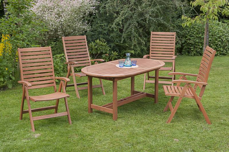 Merxx La Plata Set 5tlg. Ausziehtisch 160/210 x 90 cm Begrenztes Angebot