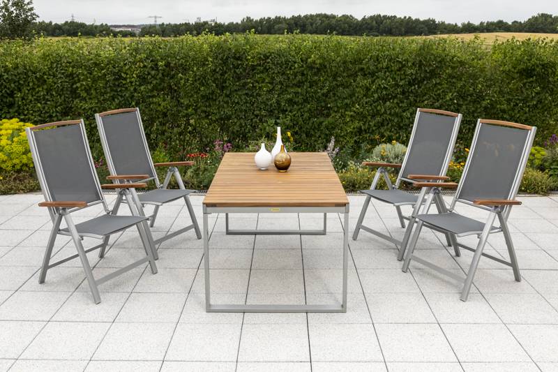 Merxx Siena Set 5tlg. Ausziehtisch 150/200 x 90 cm Letzte 3 Tage