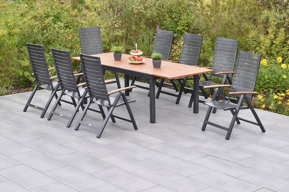 Merxx Astros Set 9tlg. mit Ausziehtisch 180/250 x 100 cm Meist gekauft