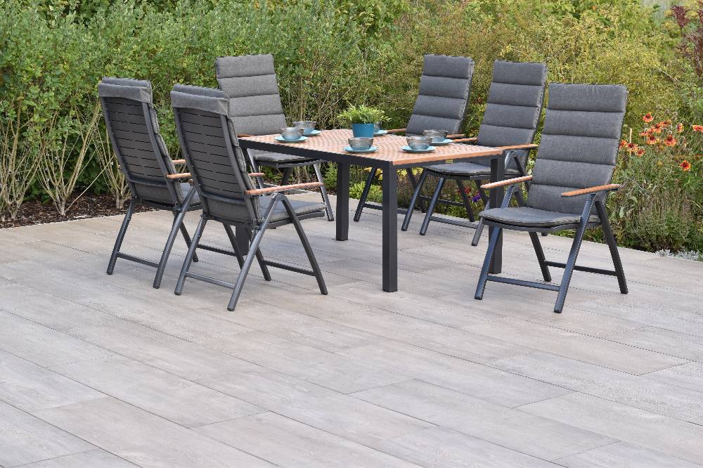 Merxx Tinos Set 13tlg. mit Tisch 150 x 90 cm - inkl. Kissen Rabatt
