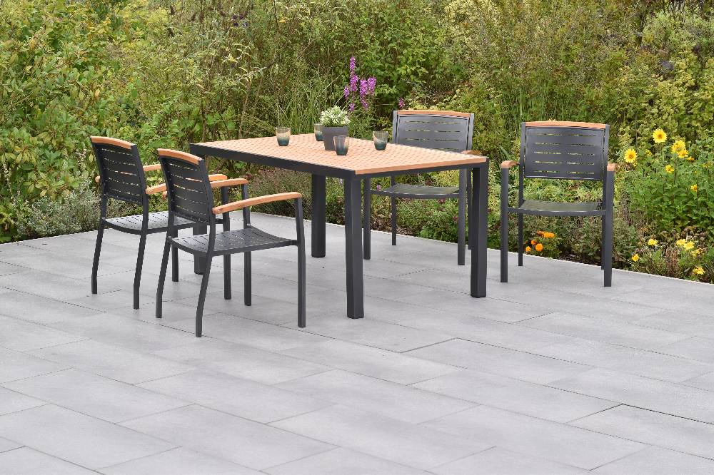 Merxx Tinos Set 5tlg. mit Tisch 150 x 90 cm