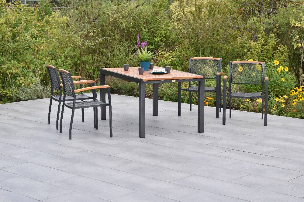 Merxx Tilos Set 5tlg. mit Ausziehtisch 150/200 x 90 cm