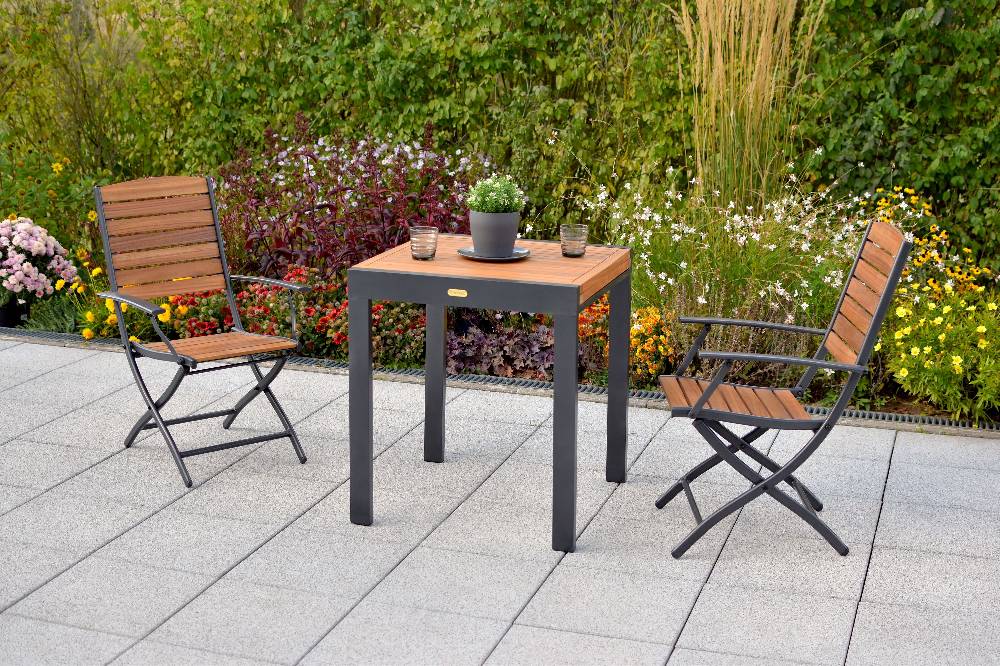 Merxx Santorin Set 3tlg. Balkonausziehtisch 65/130 x 65 cm Vierteljährliche Förderung
