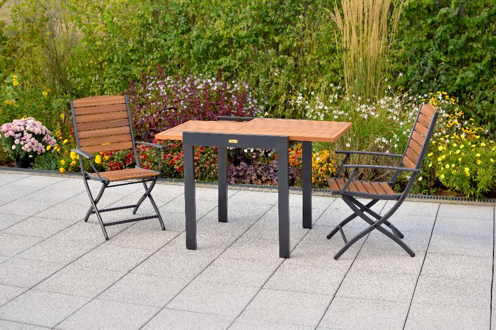 Merxx Santorin Set 3tlg. Balkonausziehtisch 65/130 x 65 cm Vierteljährliche Förderung