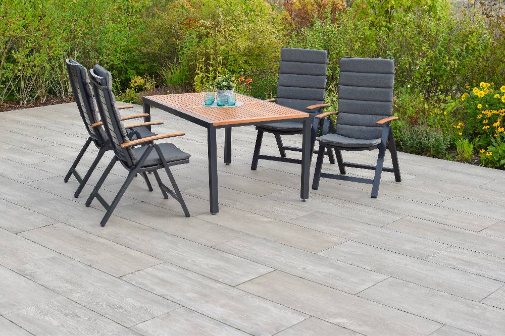 Merxx Tinos Set 9tlg. mit Tisch 150 x 90 cm - inkl. Kissen im Angebot