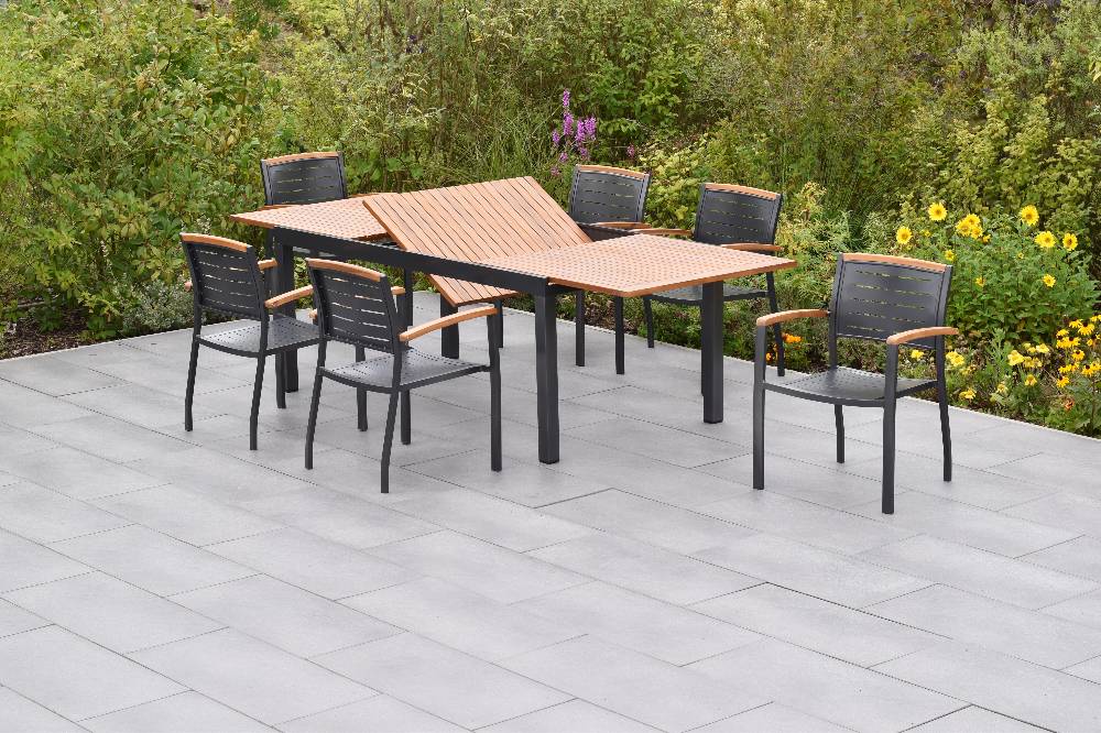 Merxx Tinos Set 7tlg. mit Ausziehtisch 180/250 x 100 cm Limitierter Zeitrabatt