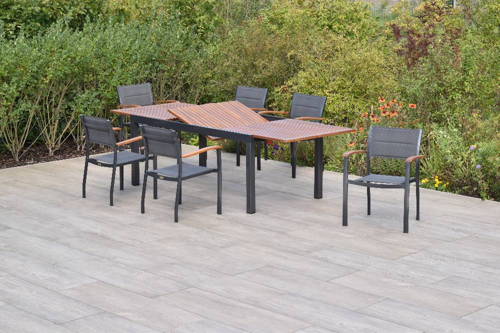 Merxx Paxos Set 7tlg. mit Ausziehtisch 180/250 x 100 cm Exklusivangebot