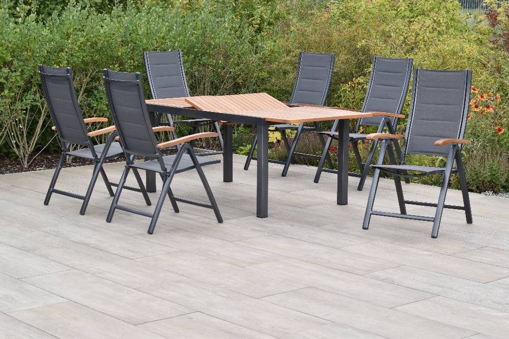 Merxx Paxos Set 7tlg. mit Ausziehtisch 150/200 x 90 cm Weihnachtsangebot