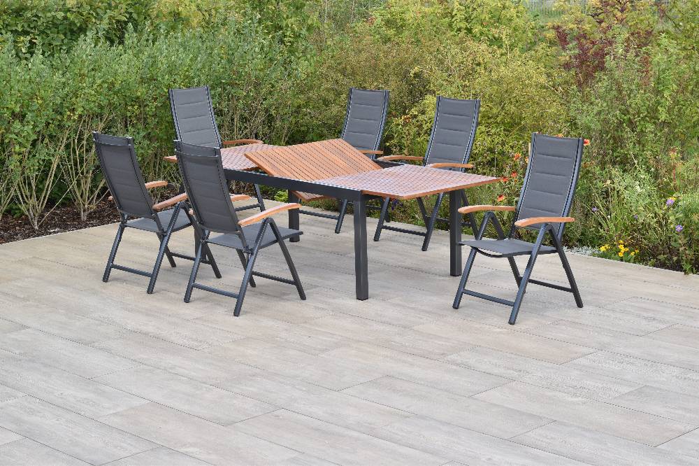 Merxx Paxos Set 7tlg. mit Ausziehtisch 180/250 x 100 cm Muttertagsangebot