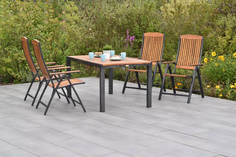 Merxx Athos Set 5tlg. mit Ausziehtisch 150/200 x 90 cm