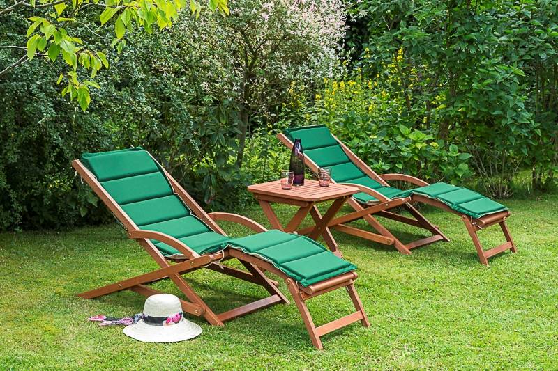 Merxx Copa Cabana Set 3tlg. Hocker 50 x 50 cm mit Kissen Fabrikpreis