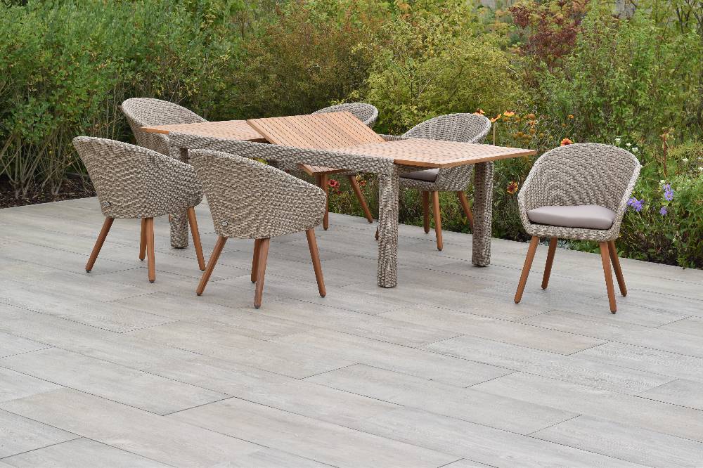 Merxx Aronne Set 7tlg. mit Ausziehtisch 180/240 x 100 cm - inkl. Kissen Top Angebot