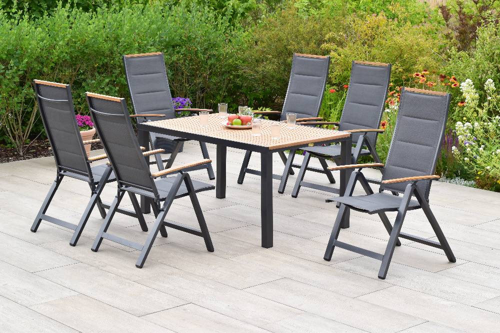 Merxx Verona Set 7tlg. mit Tisch 150 x 90 cm Räumungsverkauf