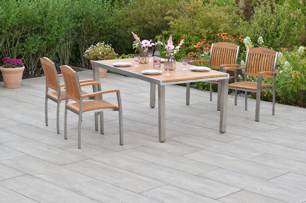 Merxx Keros Set 5tlg. mit Ausziehtisch 180/240 x 100 cm Super Sparpreis