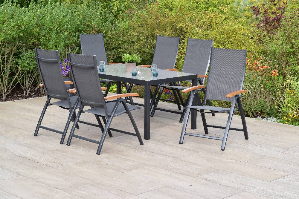 Merxx Toblino Set 7tlg. mit Tisch 150 x 90 cm Bis zu 50% Rabatt