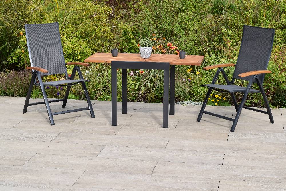 Merxx Toblino Set 3tlg. mit Balkon-Ausziehtisch 65/130 x 65 cm Bis zu 60% Rabatt