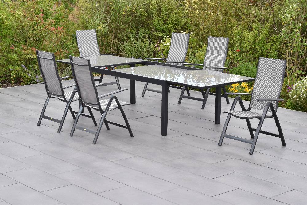 Merxx Carrara Set 7tlg. mit Semi-Ausziehtisch 200/300 x 110 cm Bis zu 55% Rabatt