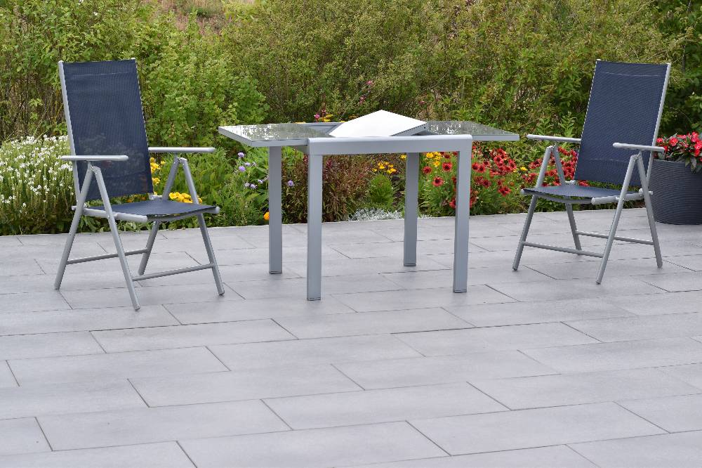 Merxx Amalfi Set 3tlg. mit Semi-Balkon-Ausziehtisch 80/120 x 70 cm 50% Rabatt für begrenzte Zeit