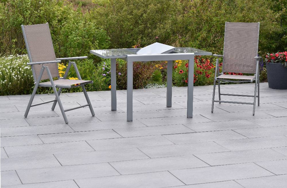 Merxx Amalfi Set 3tlg. mit Semi-Balkon-Ausziehtisch 80/120 x 70 cm 2025