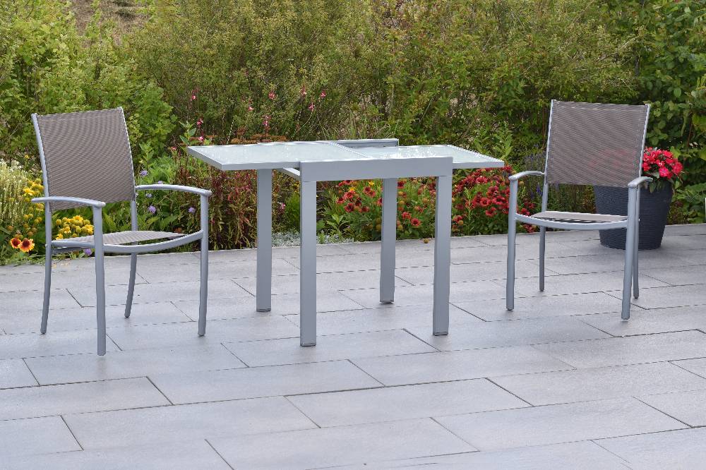 Merxx Milano Set 3tlg. Mit Balkon-Ausziehtisch 65/130 x 65 cm Angebote